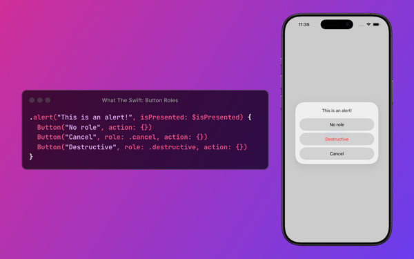 Button Roles in SwiftUI (iOS and macOS)